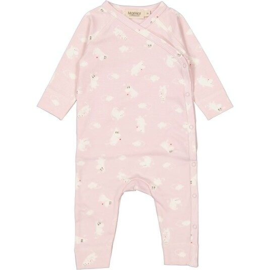 MarMar New Born Modal Smooth Print Rose Moomin Rulo Romper 6 mdr/68