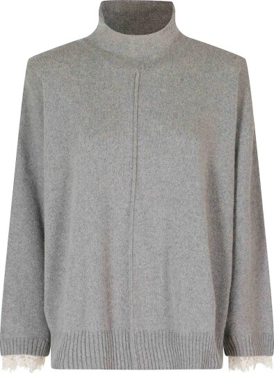 Alberta Ferretti, Dame, Strikkevarer, Grå, S,