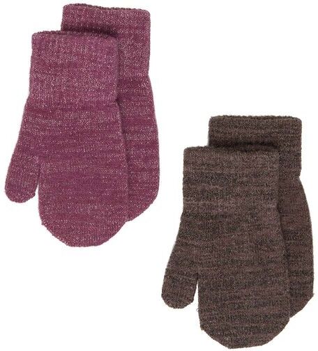 CeLaVi Magic 2 pack votter i ull m/glitter Mellow Mauve CeLaVi Magic 2 pack votter i ull m/glitter Mellow Mauve