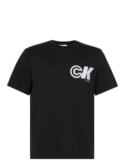 Calvin Klein Jeans Ss 20S Ck Sport Logo Graphic Tee - Black - M