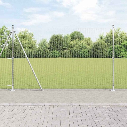  Gjerde med innlegg. sølv 1.4 x 50 m PVC belagt stål