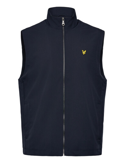 Lyle & Scott Mesh Back Softshell Funnel Neck Gilet Navy L