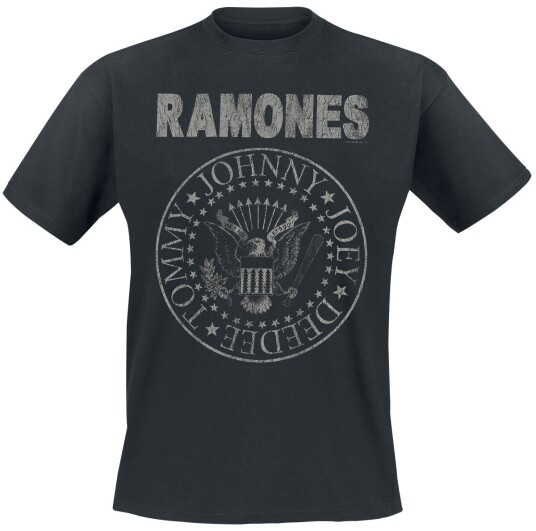 Ramones T-skjorte Hey Ho Let's Go Vintage S til 5XL Herrer svart Ramones T-skjorte Hey Ho Let's Go Vintage S til 5XL Herrer svart