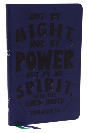 Kjv, Thinline Youth Edition Bible, Verse Art Cover Collection, Leathersoft, Blue, Red Letter, Comfor Av Thomas Nelson