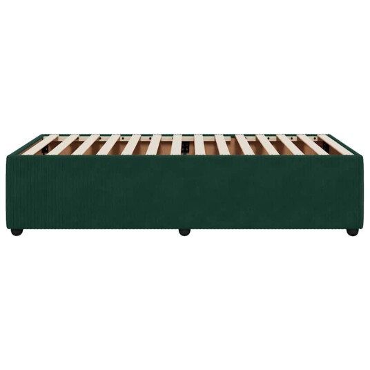 Sengeramme mørkegrå 80x200 cm fløyel 8721102698552