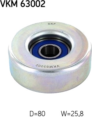 Løpehjul, vifterem SKF VKM 63002
