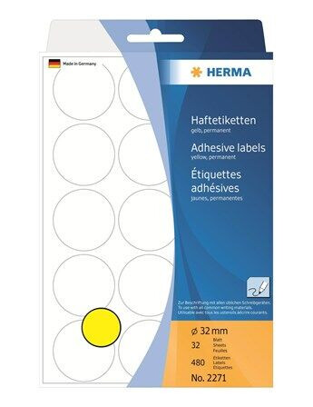 HERMA round labels - 480 label(s) - 32 mm HERMA round labels - 480 label(s) - 32 mm