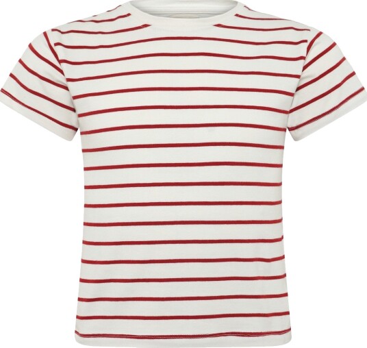 Creamie T Shirt Ss Stripe Red 128