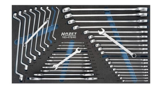Hazet 163-478/40 163-478/40 Gaffelnøgle-Sæt Hazet 163-478/40 163-478/40 Gaffelnøgle-Sæt