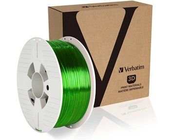 Verbatim PET-G 1.75mm 1kg Green Transparent Verbatim PET-G 1.75mm 1kg Green Transparent