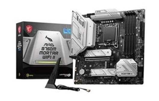 MSI MAG B760M Mortar WIFI II Micro ATX Hovedkort med DDR5 og LGA1700 Socket MSI MAG B760M Mortar WIFI II Micro ATX Hovedkort med DDR5 og LGA1700 Socket