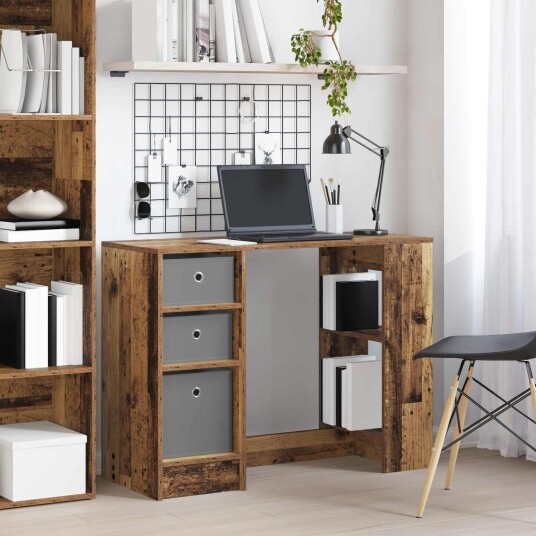 vidaXL Skrivebord Gammelt tre 100 x 40 x 75 cm Konstruert tre