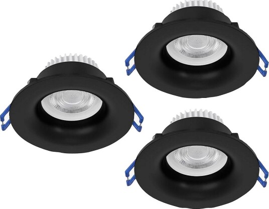 EGLO Innfelt lys Salabate 88 Mm Set Of 3 Svart Spotlys