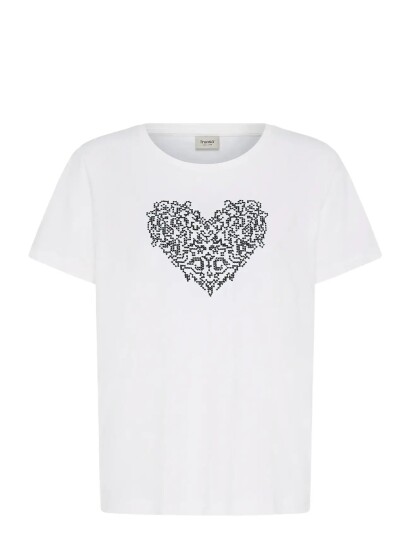 Fransa Frriasa Tee 1 White L Fransa Frriasa Tee 1 White L