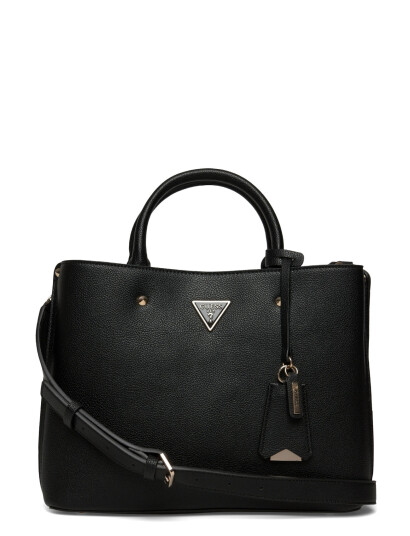 GUESS Meridian Ii Girlfriend Satchel - Black - ONE SIZE GUESS Meridian Ii Girlfriend Satchel - Black - ONE SIZE