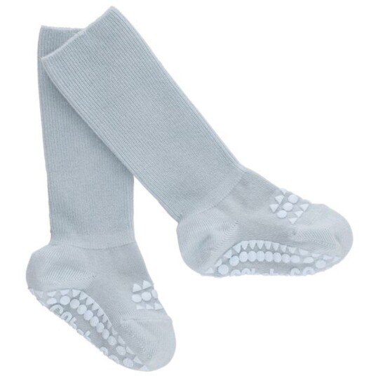 Gobabygo Sky Blue Non-Slip Strømper Bambus 17-19
