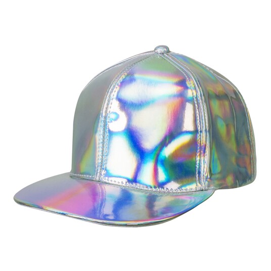 Boland Party Partners Caps Holografisk Sølv - One size