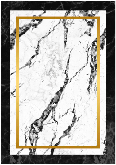 Wilton teppe Avola svart/hvit/gull Størrelse: 160 x 230 cm