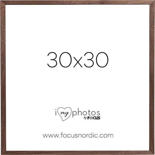Focus Soul Fotoramme valnøttfiner 30x30cm