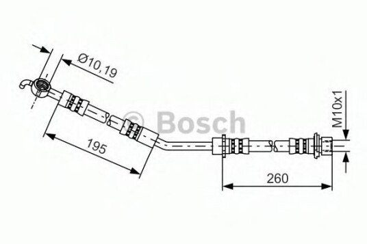 Bremseslange BOSCH 1 987 481 407
