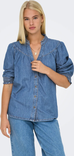 ONLY Onlraya 3/4 Shirt Dnm Akm Noos - Blue - S