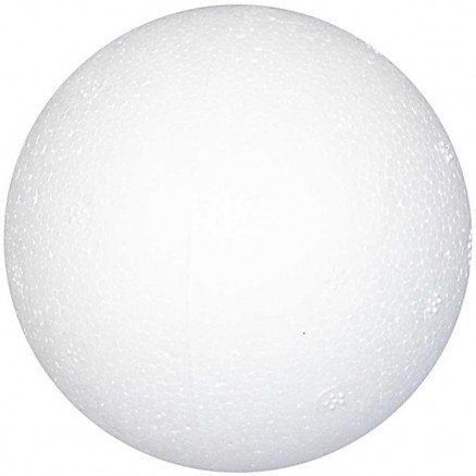 Diverse Kule dia 7 cm hvit isopor 50stk