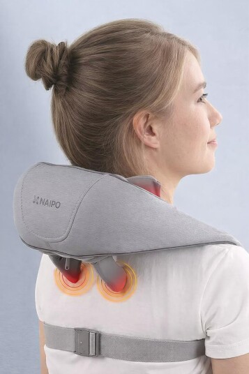 NAIPO oFree Massasjeapparat varme håndsimulert Shiatsu massasje NAIPO oFree Massasjeapparat varme håndsimulert Shiatsu massasje