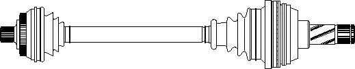 ERA Benelux DA11251R Drivaksel