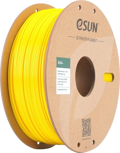 Esun Asa 1.75 Mm Gul 1 Kg 3D-Filament Med Papirspole (Asa)