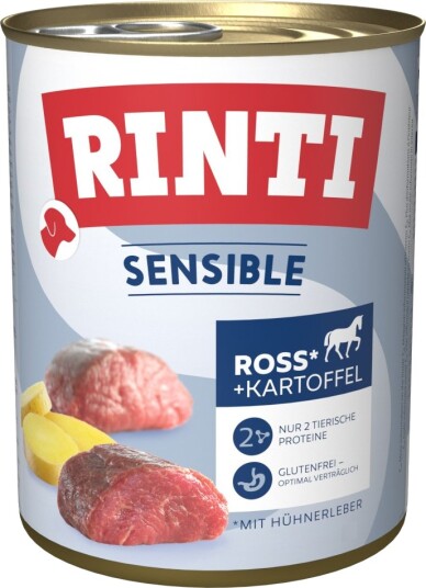 Rinti Våtfôr Sensible Hest Kyllinglever Og Potet 24 X 800 G Rinti Våtfôr Sensible Hest Kyllinglever Og Potet 24 X 800 G