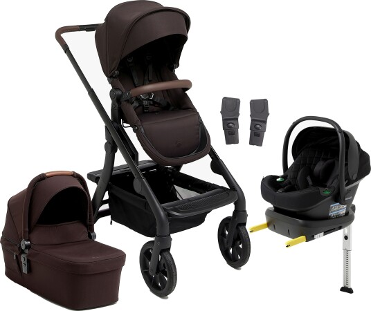 Beemoo Pro Max Duovogn & Beemoo Route Babybilstol inkl. ISOFIX Base Espresso Brown