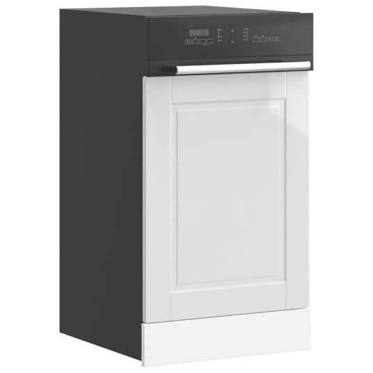  Oppvaskmaskin panel høyglans hvit 45x1,5x67 cm konstruert tre 8721158424754