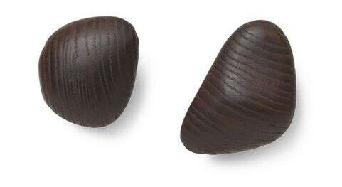 ferm LIVING Cairn knagg 2 deler Dark Brown ferm LIVING Cairn knagg 2 deler Dark Brown