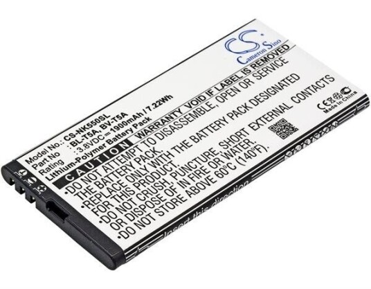 Microsoft RM-1127 batteri (1900 mAh 3.8 V, Sort)
