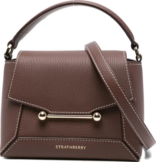 Strathberry Dame Vesker Brun ONE SIZE,