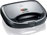 Severin SA 2969 - Sandwichmaskin - 600 W - børstet rustfritt stål / svart Severin SA 2969 - Sandwichmaskin - 600 W - børstet rustfritt stål / svart