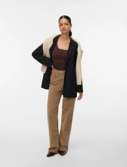 Vero Moda Vmtessa Hr Wide Corduroy Pants Ga Noos - Beige - 26 x 30 Vero Moda Vmtessa Hr Wide Corduroy Pants Ga Noos - Beige - 26 x 30