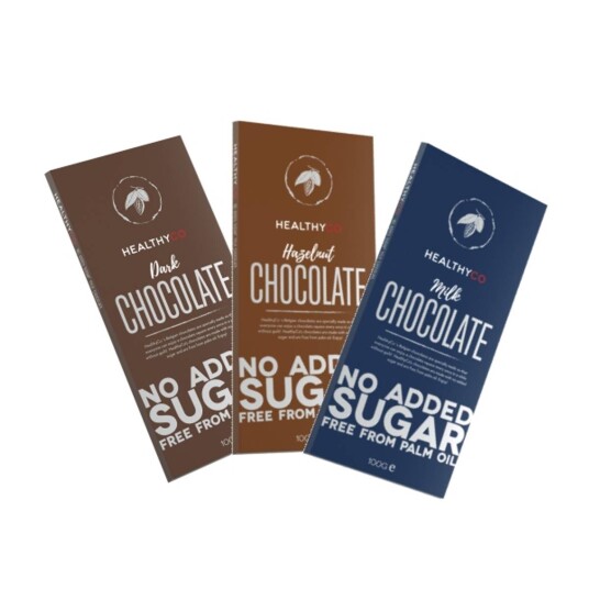 HealthyCo Sjokoladeplater 100g X 20 stk. Hazelnut Chocolate HealthyCo Sjokoladeplater 100g X 20 stk. Hazelnut Chocolate