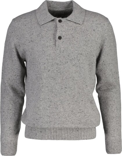 Gant Wool Blend Neps Polo   GREY MELANGE   3XL