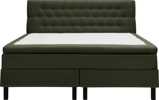 Hilton Komplett Sengpakke 160x200 cm Kontinentalseng med diamant sengegavl Grön