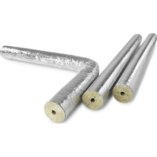 Rockwool Universal Rørskål med Alutape 18x30mm for Varmeisolering
