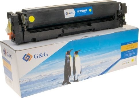 G&G Toner G&G-Kompatibel Toner Med Cf542a Gul 1300S Nt-Ph203y Hp 203A For Hp Color Laserjet Pro M254dw Nw M280nw N