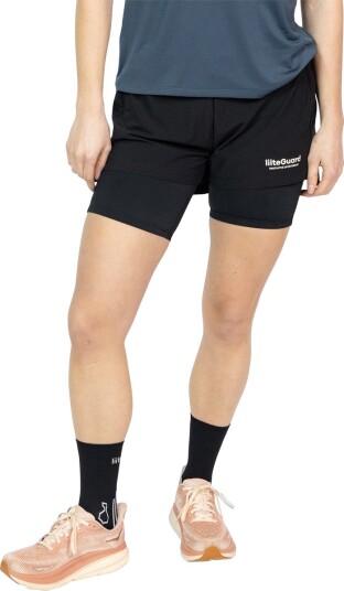 liiteGuard Glu Tech 2in1 Løpeshorts Dame Svart XL liiteGuard Glu Tech 2in1 Løpeshorts Dame Svart XL