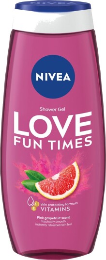 NIVEA Love Fun Times Shower Gel  Pink Grapefruit 250 ml
