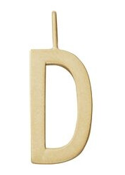 Design Letters Archetype Charm 16 mm Gold A-Z D