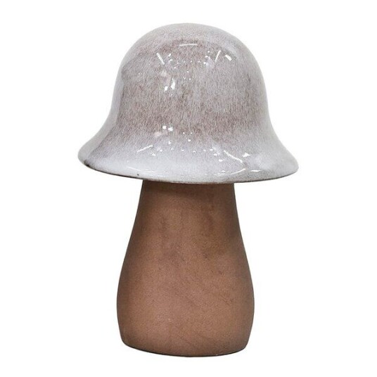 GUS Design - Hatt sopp hagepynt 18 cm grå