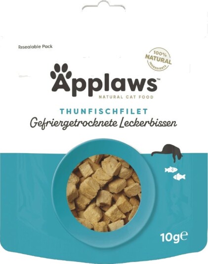 Applaws Cat Natural Frysetørket Tunfiskfilet Godbiter Sparepakke 3 X 10 G