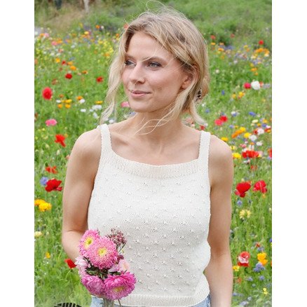 Letters to Juliet by DROPS Design Topp Strikkeoppskrift str S XXXL