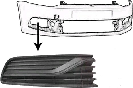 Ventilasjonsgitter VAN WEZEL 5814596