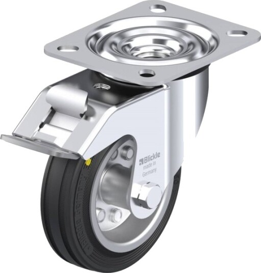 Blickle 604785 Le-Ve 100R-Fi-El Styrehjul Med Brems Hjuldiameter 100 Mm Bæreevne Maks. 70 Kg 1 Stk Blickle 604785 Le-Ve 100R-Fi-El Styrehjul Med Brems Hjuldiameter 100 Mm Bæreevne Maks. 70 Kg 1 Stk
